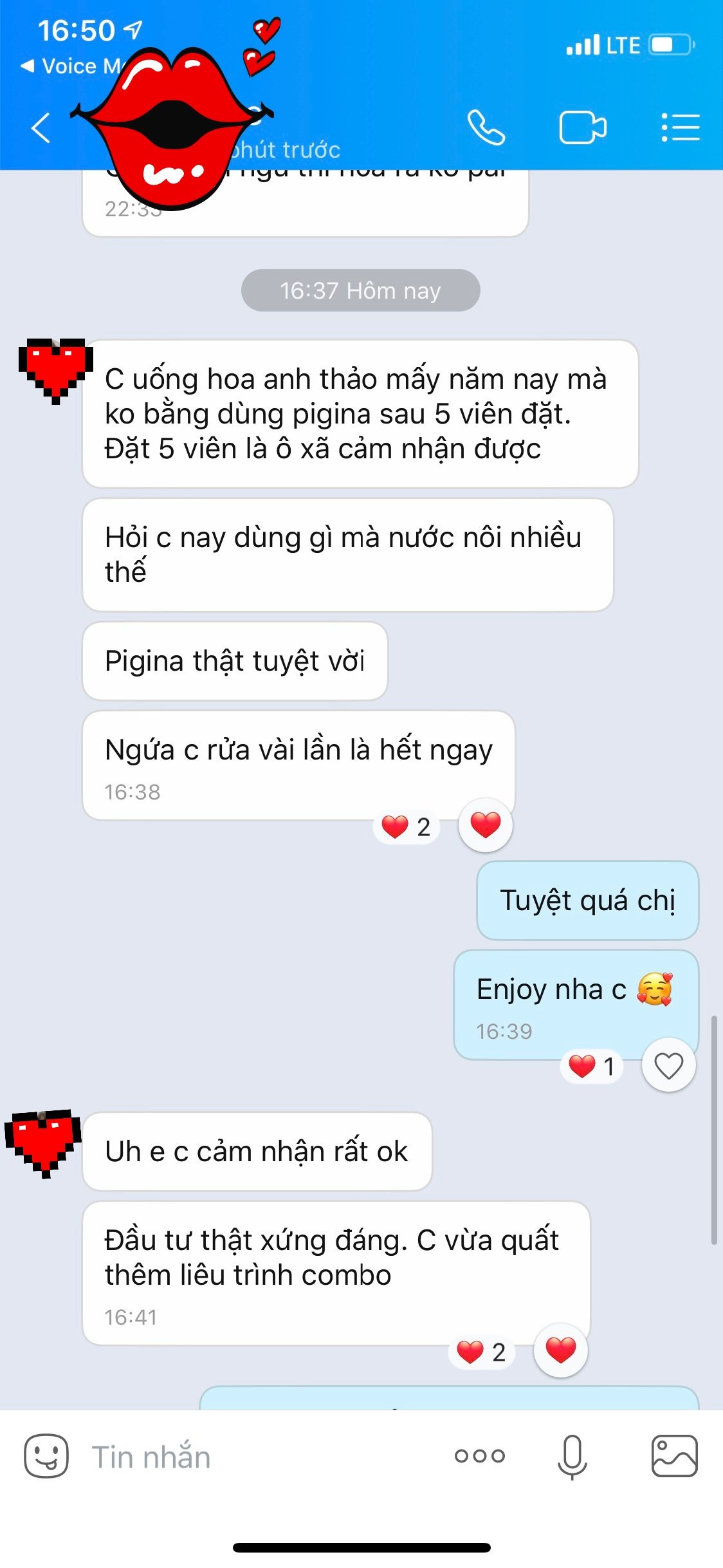 Viên đặt pigina (18 viên)