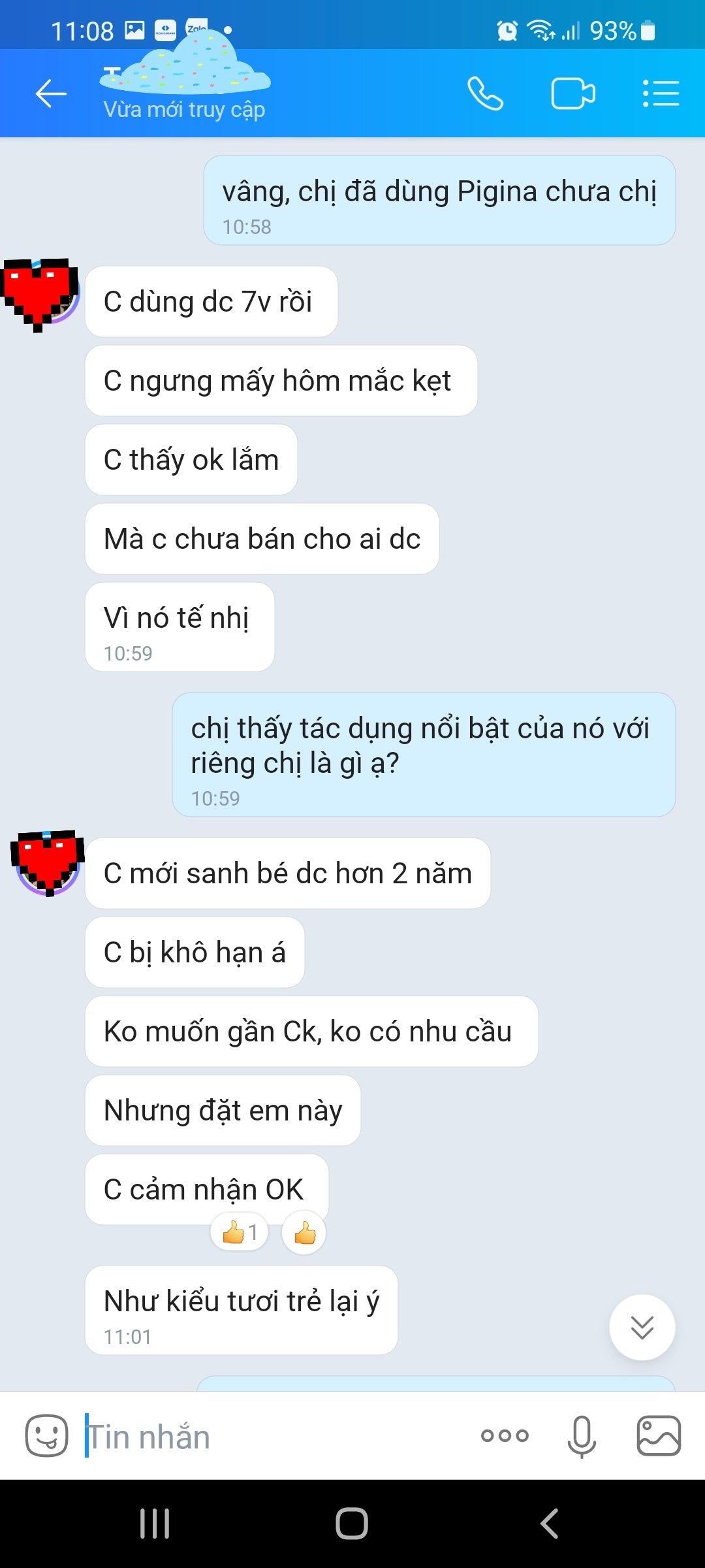 Viên đặt pigina (18 viên)